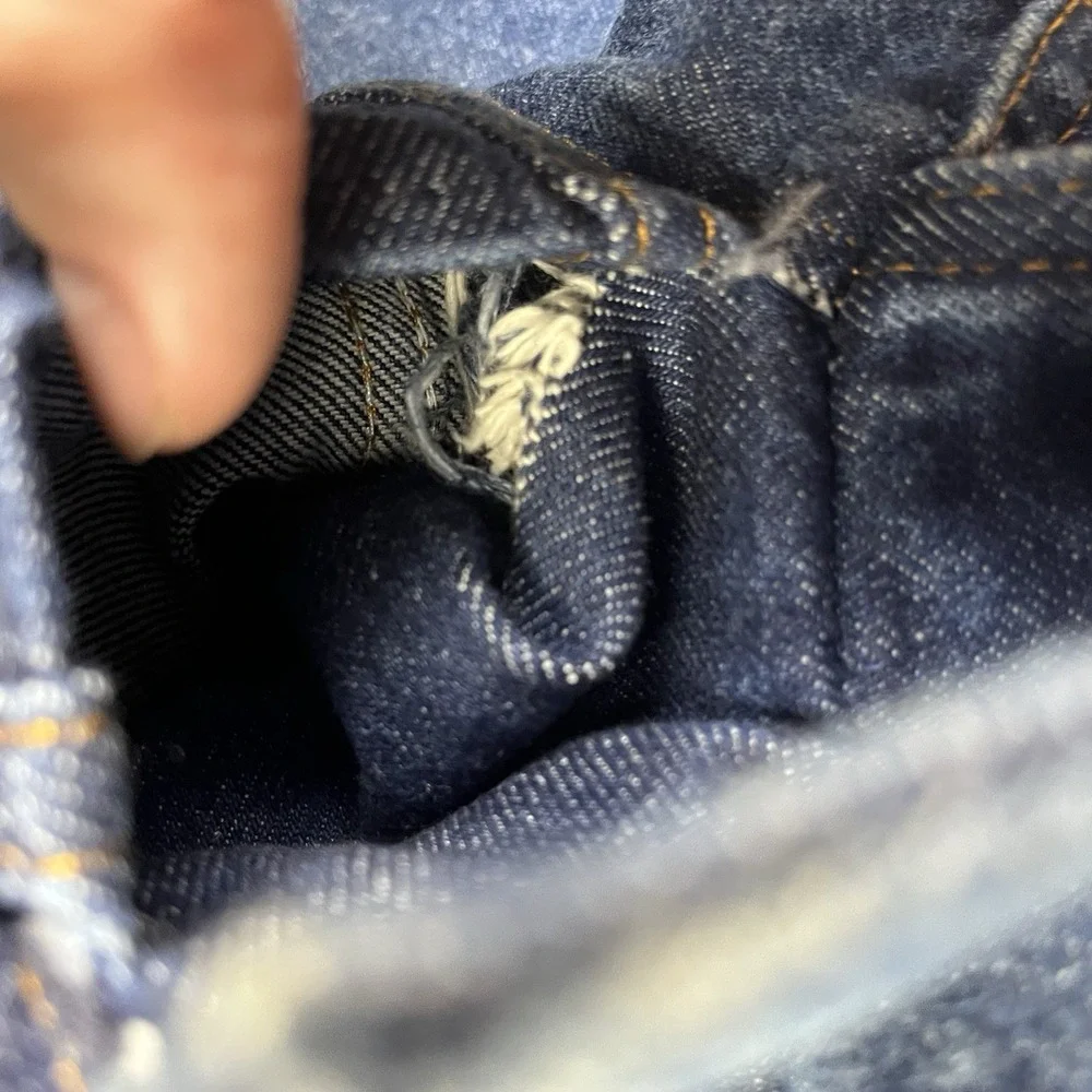 Vintage Levi's Denim Trucker Jacket Sherpa Lined USA 80's San Francisco Sz 42R